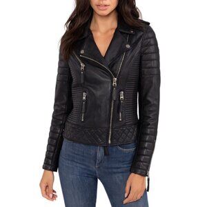 Boda Skins Kay Michaels Black Leather Jacket Size S